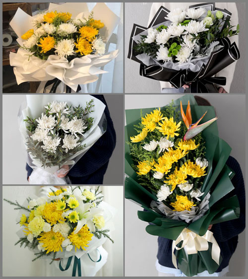山东青岛平度市旧店镇石灰陈家村白事花束代送